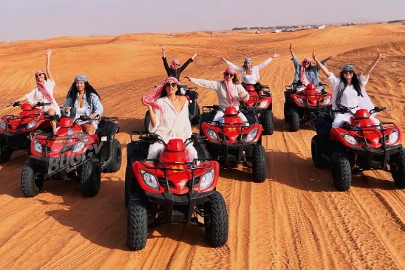 Morning Dune Bashing Sand Boarding ATV Quad Biking - Dubai Desert Safaris